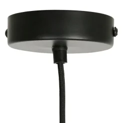 Suspension en fer d30xh36cm noir et écru - Arty