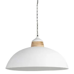 Suspension en fer et manguier blanc d82cm - Ferese