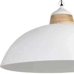 Suspension en fer et manguier blanc d82cm - Ferese