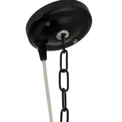 Suspension en fer noir h12.5cm - Palmier