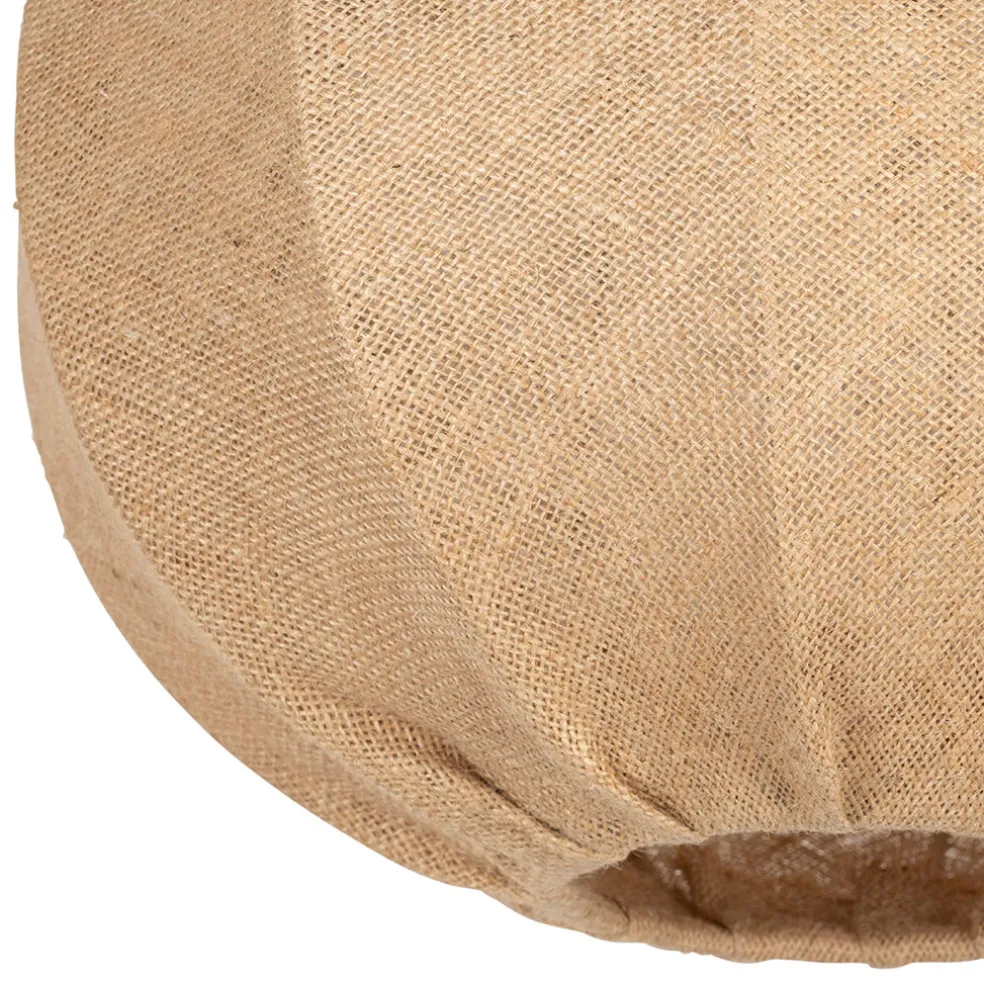 Suspension en jute et fer naturel non électrifiée d39.5xh31cm - Chaumière