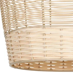 Suspension en rotin naturel et fer d34cm - Bohème