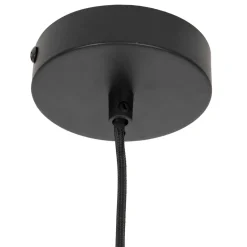 Suspension en verre et fer d26x22cm ambre - Lumi