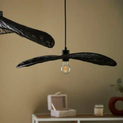 Suspension non electrique en fer naturel et noir d60xh34cm - Organic