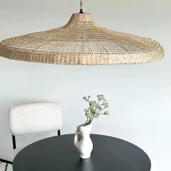 Suspension non électrifiée en jonc de mer tressé d100cm