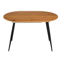 Table à manger avec allonge en bois 120(+40cm)x80cm - Lara
