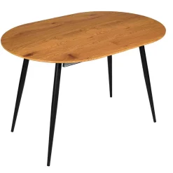 Table à manger avec allonge en bois 120(+40cm)x80cm - Lara