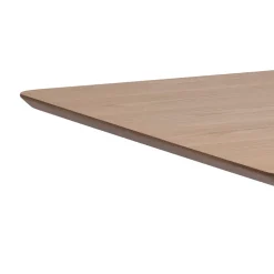 Table à manger avec rallonge en plaqué chêne 120x80cm - Roxy