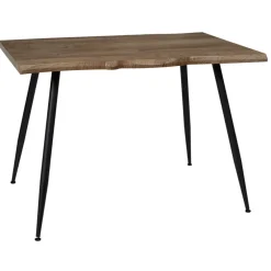 Table à manger en bois MDF et pieds en fer 110x75cm - Forest