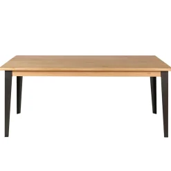 Table à manger en chêne massif et pieds acier L200cm - Manny