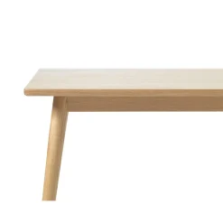 Table à manger en placage chêne naturel 190x90cm - barrali