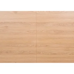 Table à manger en placage chêne 180cm avec allonge 60cm - Manny