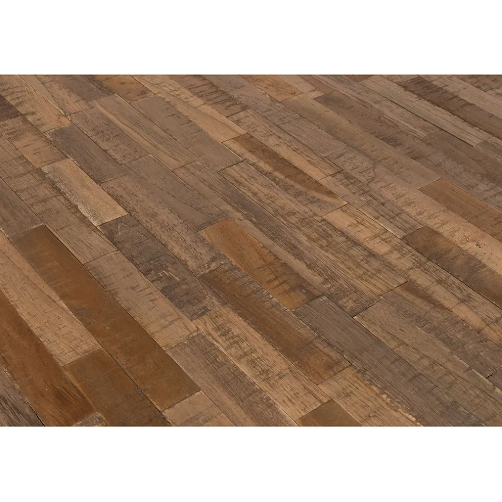 Table à manger en teck massif et pieds métal 200x90cm - Suri