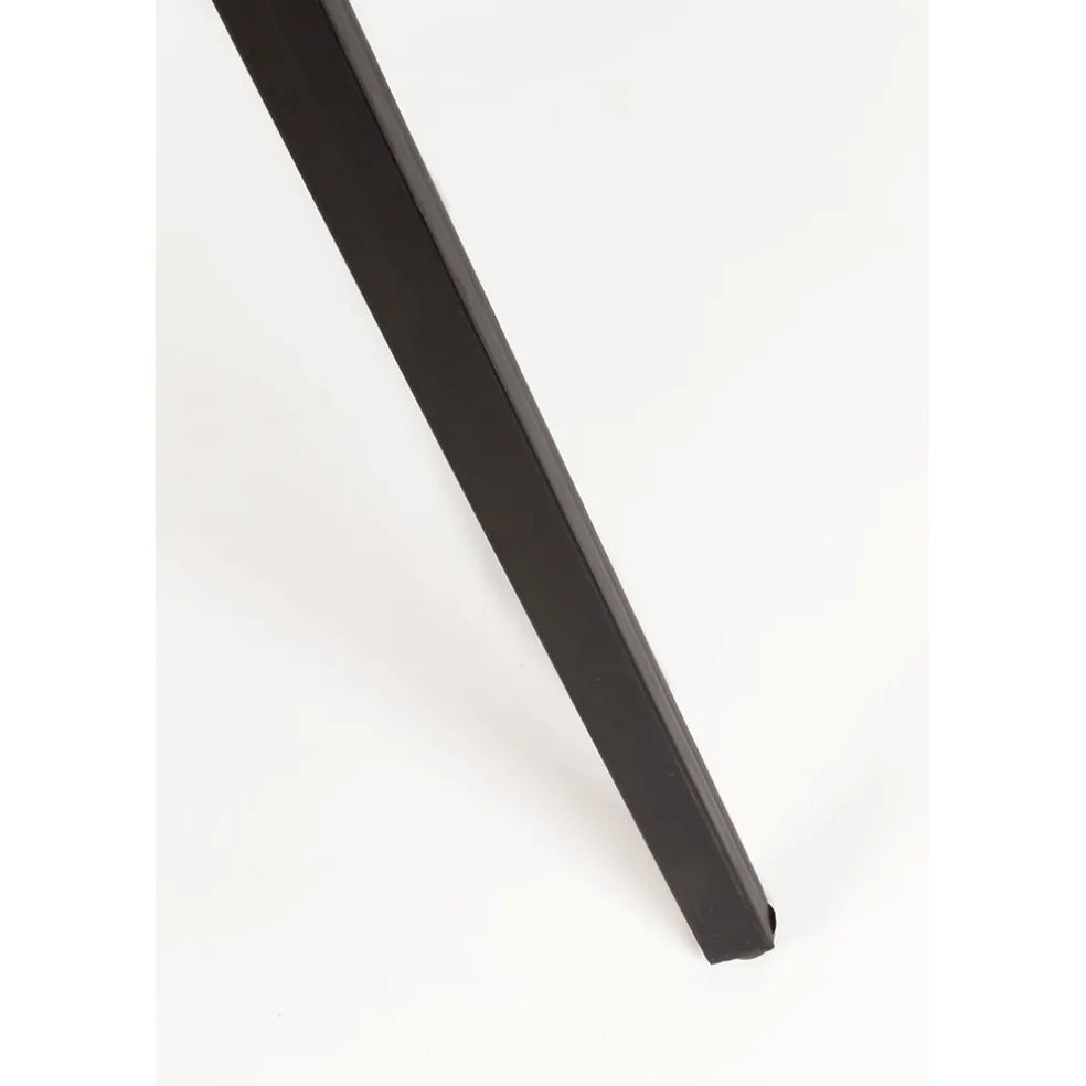 Table à manger en teck massif et pieds métal 200x90cm - Suri