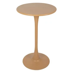 Table bar rond en fer beige d60cm - Lumi