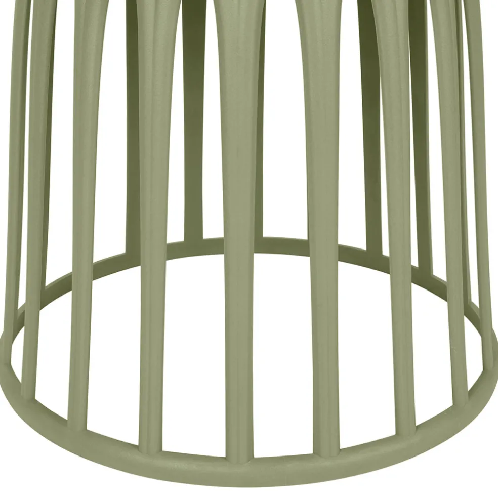 Table basse de jardin ronde kaki d50cm - Lumi