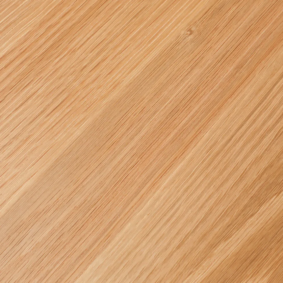 Table basse en chêne massif et pieds acier L120cm - Manny