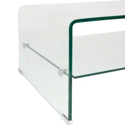 Table basse en verre trempé 110x55cm - Adela