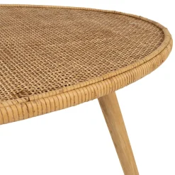 Table basse gigogne (lot de 2) en rotin naturel - Tamba