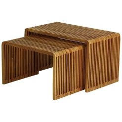 Table basse gigogne (lot de 2) en teck - Soan