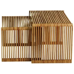 Table basse gigogne (lot de 2) en teck - Soan