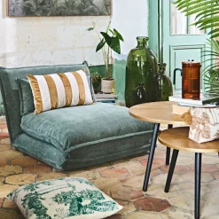 Table basse gigogne ronde (lot de 2) en pin - Faya