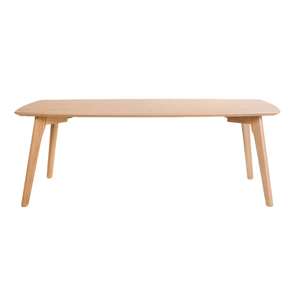 Table basse rectangulaire effet chêne naturel 110x50cm - becka