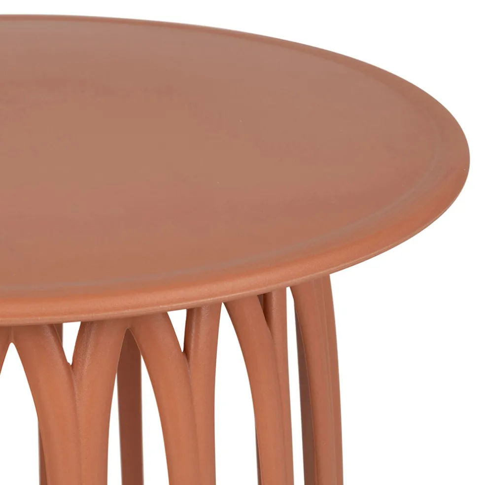 Table basse rond terracotta d50cm - Lumi
