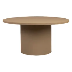 Table basse ronde en fer beige d79xh40cm - Minimal