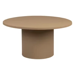 Table basse ronde en fer beige d79xh40cm - Minimal
