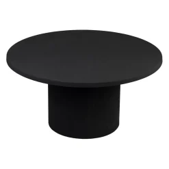Table basse ronde en fer noir d79xh40cm - Organic
