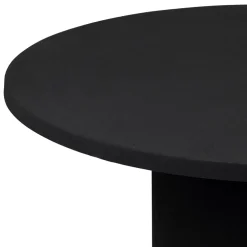 Table basse ronde en fer noir d79xh40cm - Organic