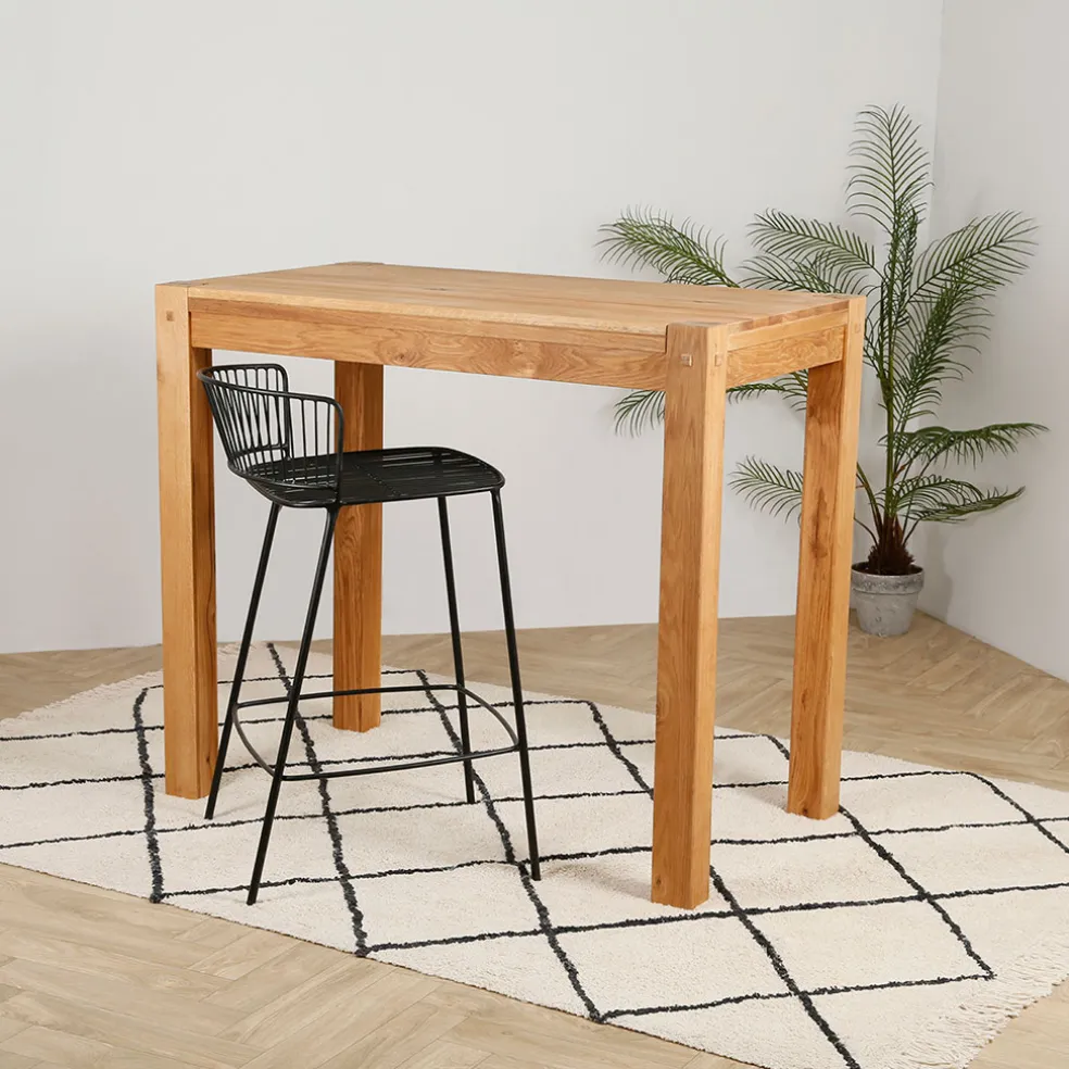 Table de bar en chêne naturel h105cm - Landry