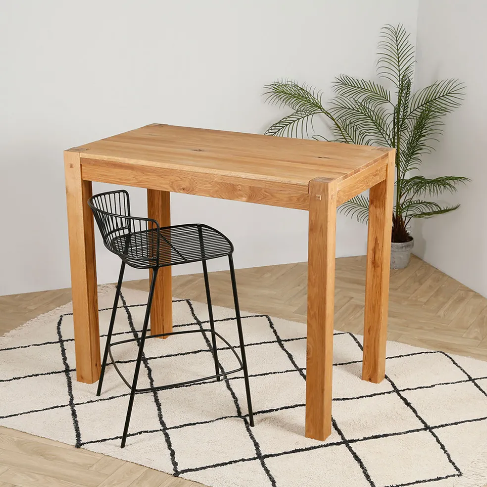 Table de bar en chêne naturel h105cm - Landry