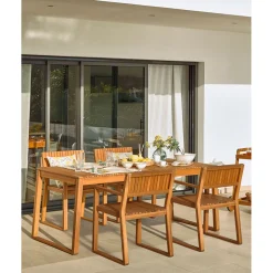 Table de jardin en bois d'acacia 190x90cm - Emili