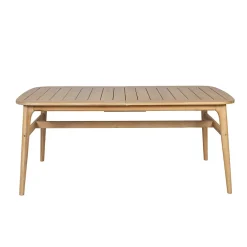 Table de jardin extensible en acacia naturel 180(+40cm)x100cm - Cavalo