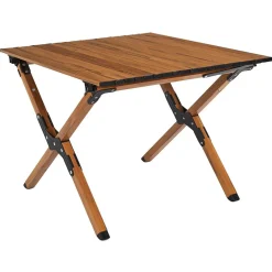 Table de jardin pliante effet bois 58x60cm - Mariposa