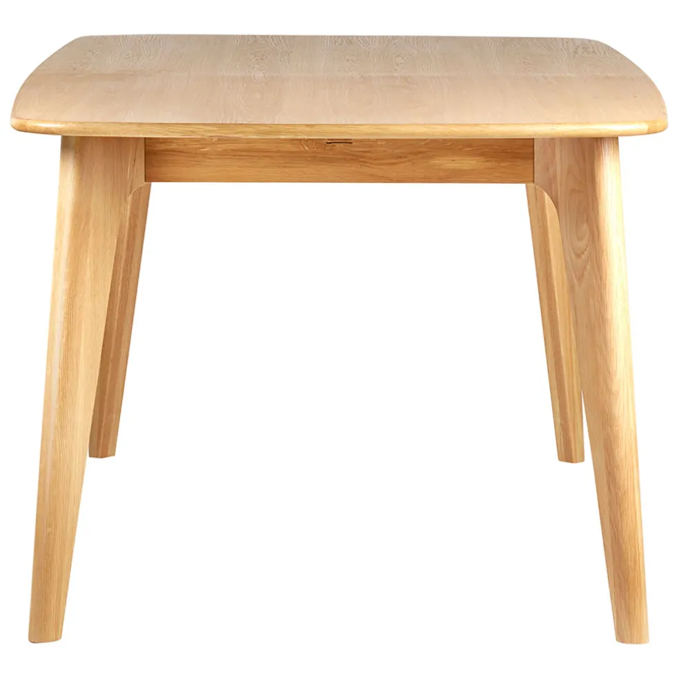 Table de repas avec allonge intégrée en chene naturel 180(+50)x100xh76cm - Sublime