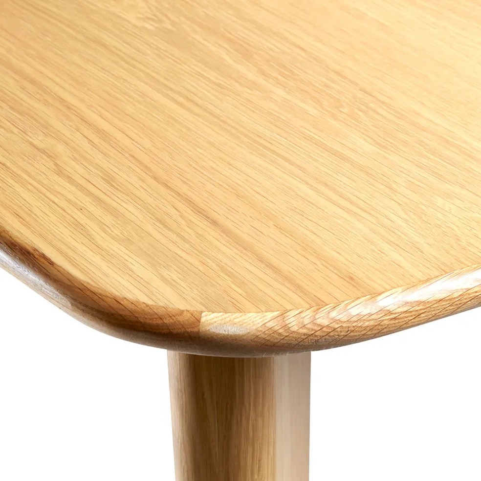 Table de repas avec allonge intégrée en chene naturel 180(+50)x100xh76cm - Sublime