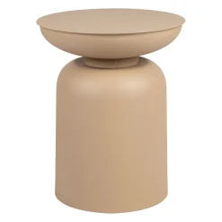 Table d'appoint en fer beige - arty D37cm
