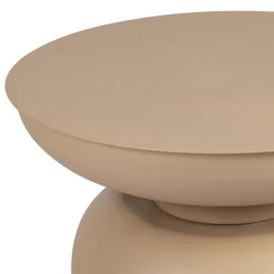 Table d'appoint en fer beige - arty D37cm