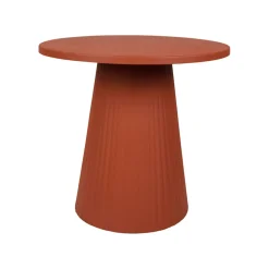 Table d'appoint en fer terracotta d45cm - Arty