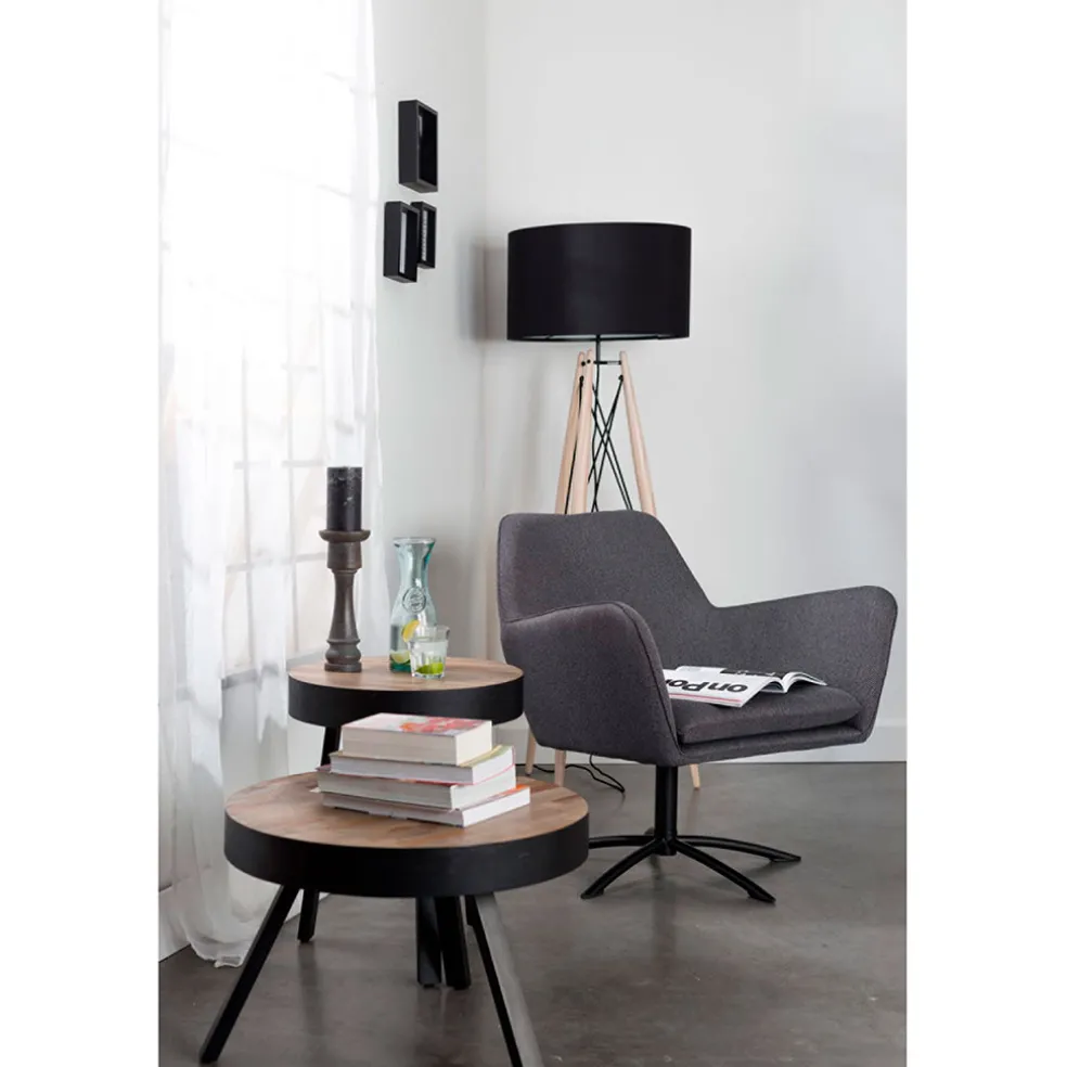 Table d'appoint ronde en teck - Suri