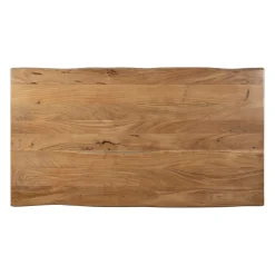 Table en acacia et pieds en fer noir 160x90cm - Brooklyn