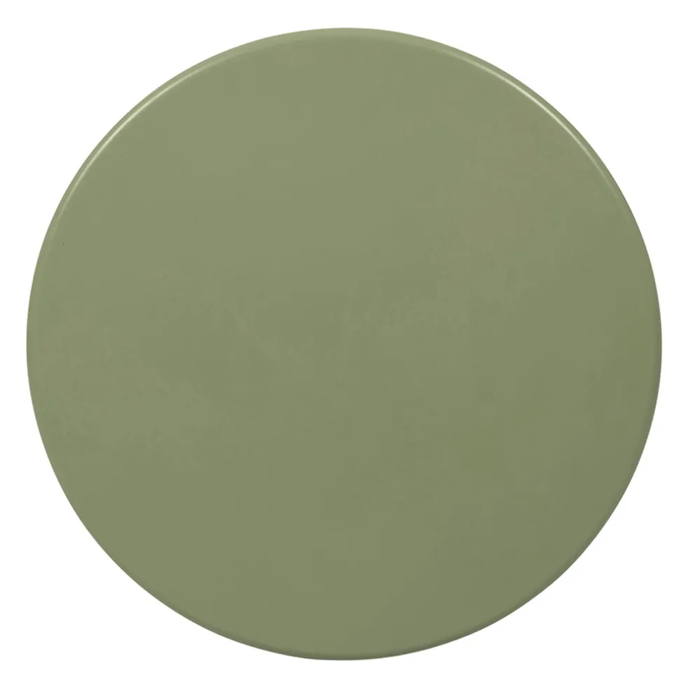 Table haute d'extérieur ronde en fer kaki d60xh100cm - Lumi