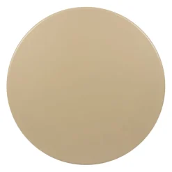 Table haute d'extérieur ronde en acier taupe d60xh100cm - Ajay