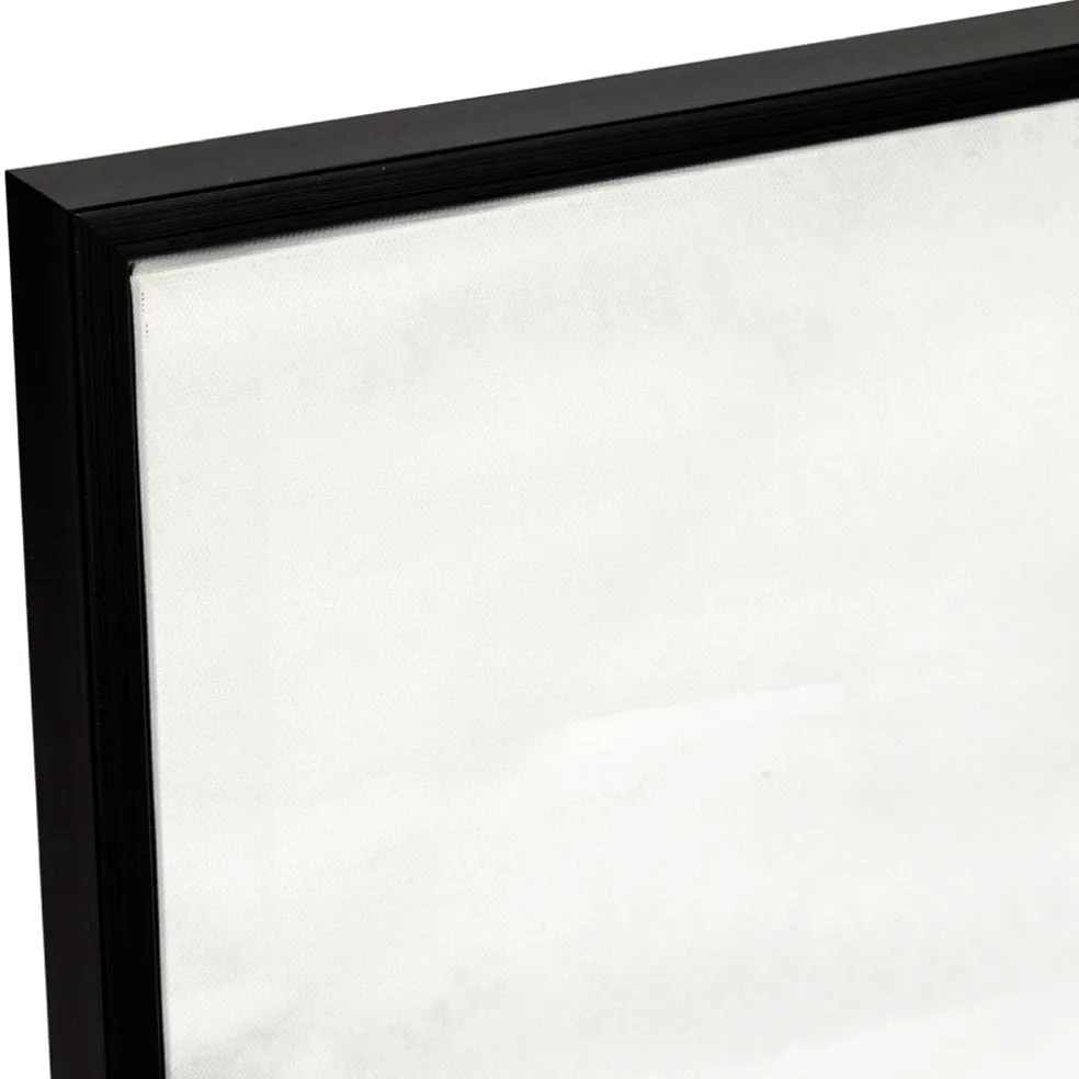 Tableau en toile encadré horizon kaki 52x72cm - Gallery