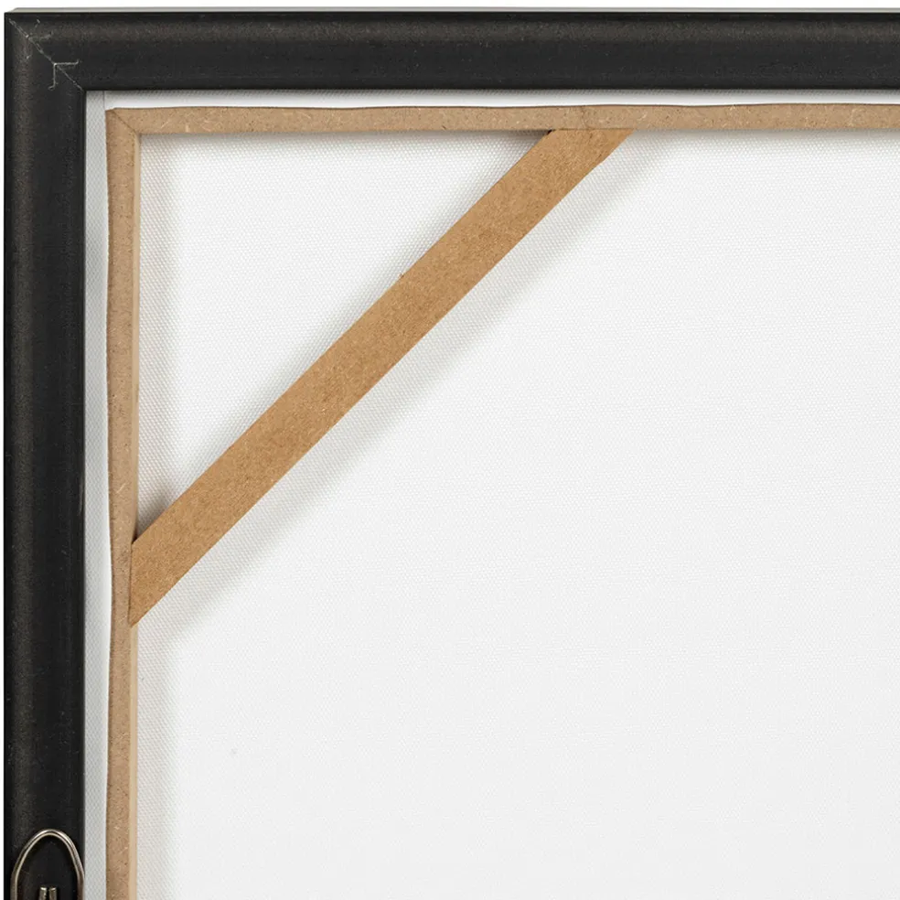 Tableau en toile encadré horizon kaki 52x72cm - Gallery