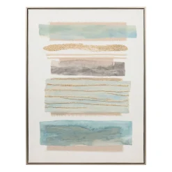 Tableau en toile et pin 60x79cm - Ligne