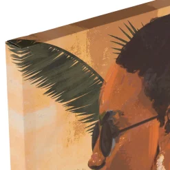 Tableau soul craft brun et vert 50x70cm - Gallery